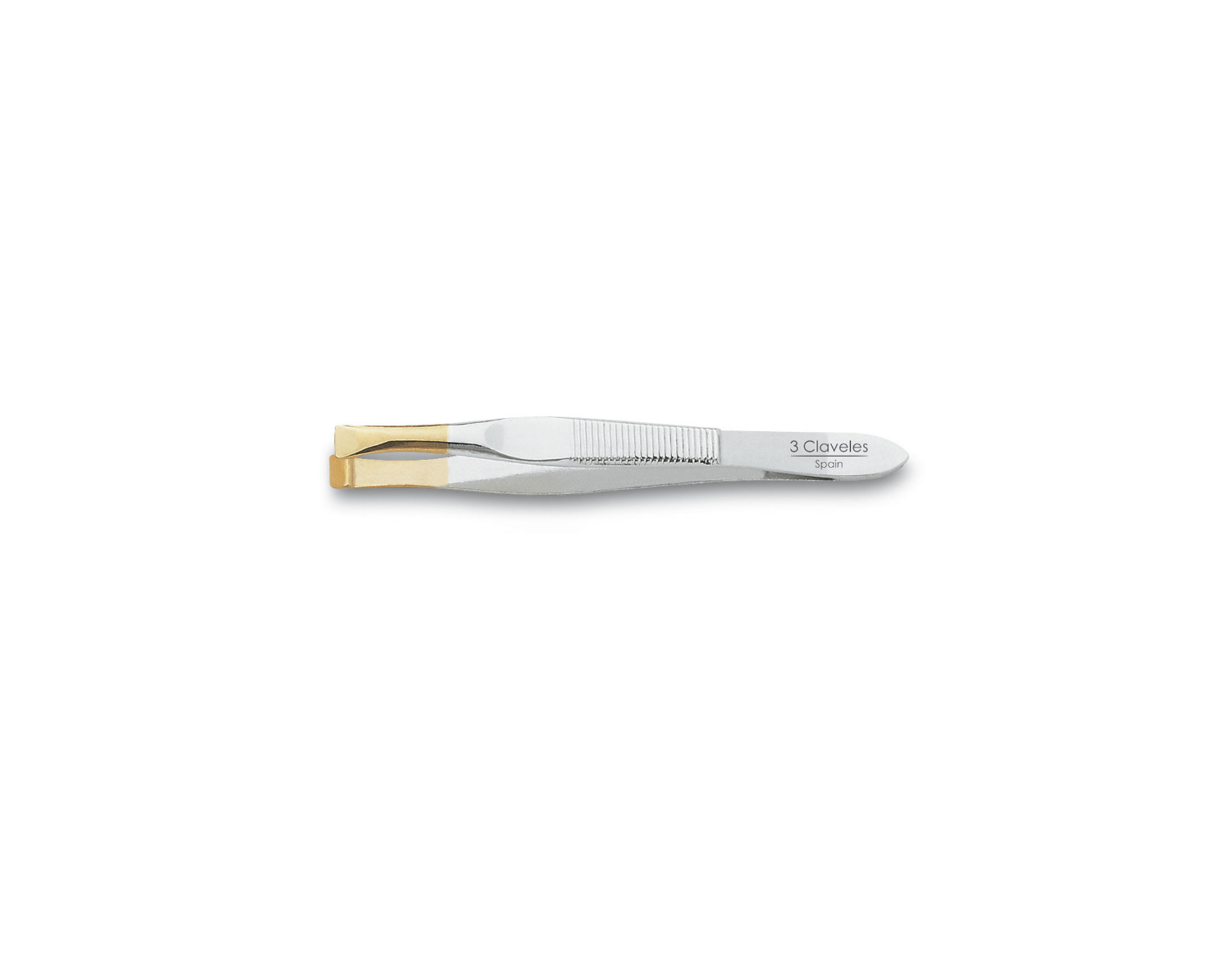 3 Claveles pinza de depilar punta ancha 8cm. 1 3 Claveles pinza de depilar punta ancha 8cm.