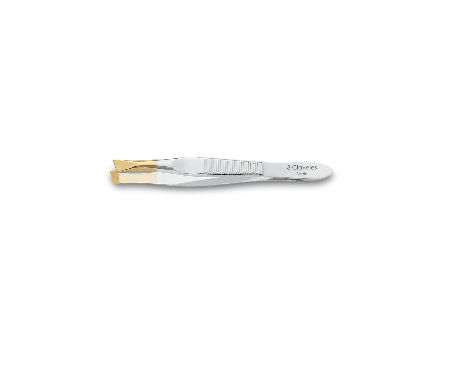 3 Claveles pinza de depilar punta sesgada 8cm. 1 3 Claveles pinza de depilar punta sesgada 8cm.