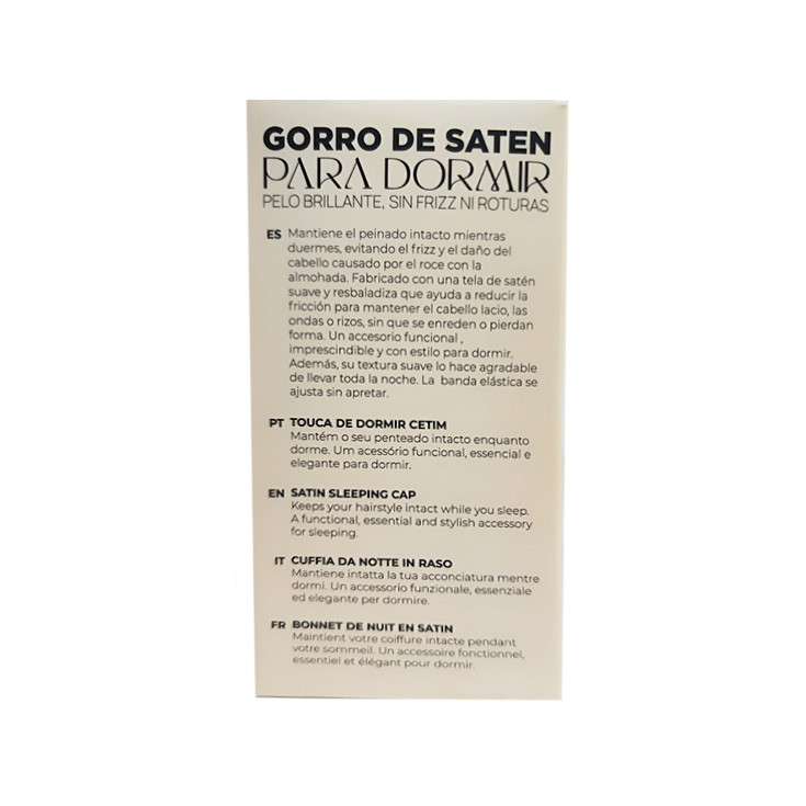 Gorro satén anti frizz 2 Perfumería Mestallón